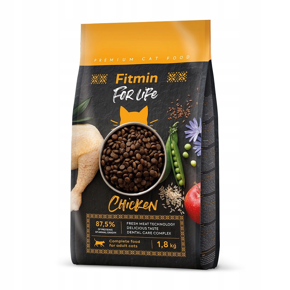 2X Fitmin For Life krmivo pro dospělé kočky pro kočky 1,8 kg