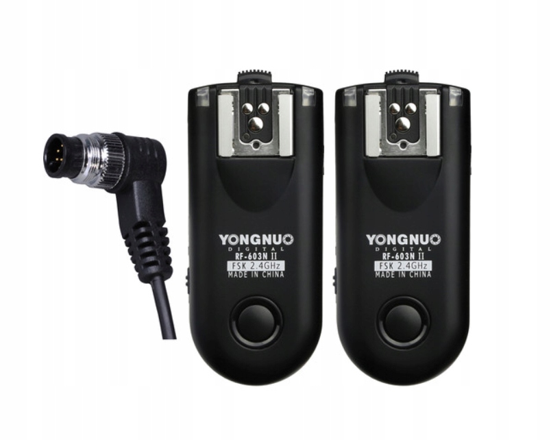 2x nadajnik odbiornik Yongnuo RF-603N1 II do Nikon