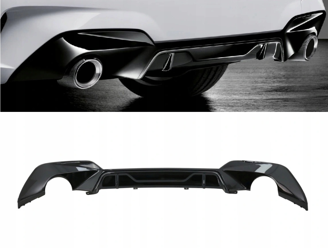 51128069390---nr - Диффузор спойлер задний BMW G20 G21 CARBON