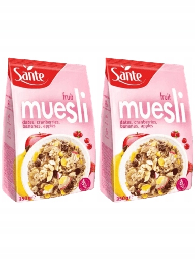 Levně 4x Sante Ovocné müsli Velké balení Snídaňové balení 2x350g
