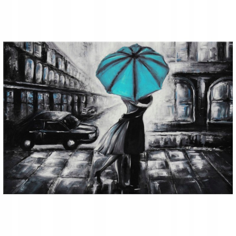 

Obraz Na Płótnie 120x80 Zakochani i turkus