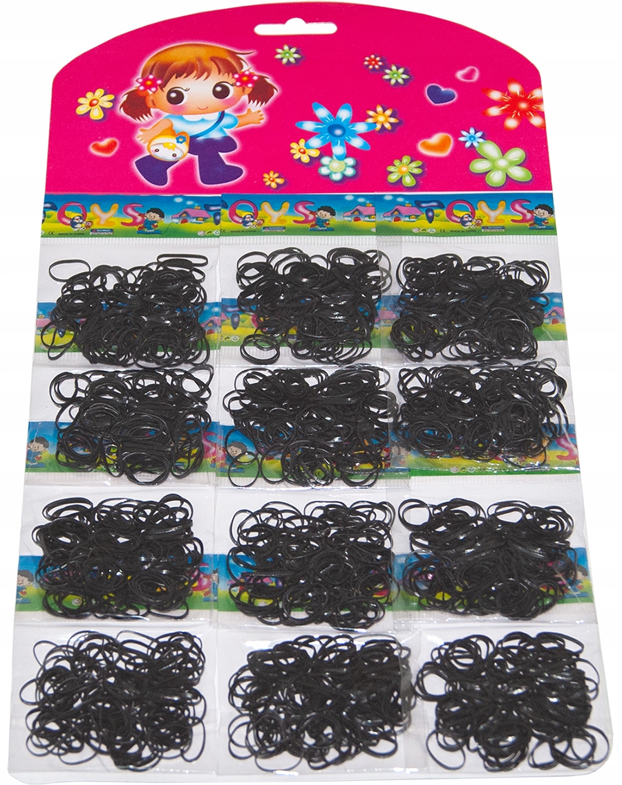 

Gumki Recepturki Mocne Warkoczyki Czarne 1200szt