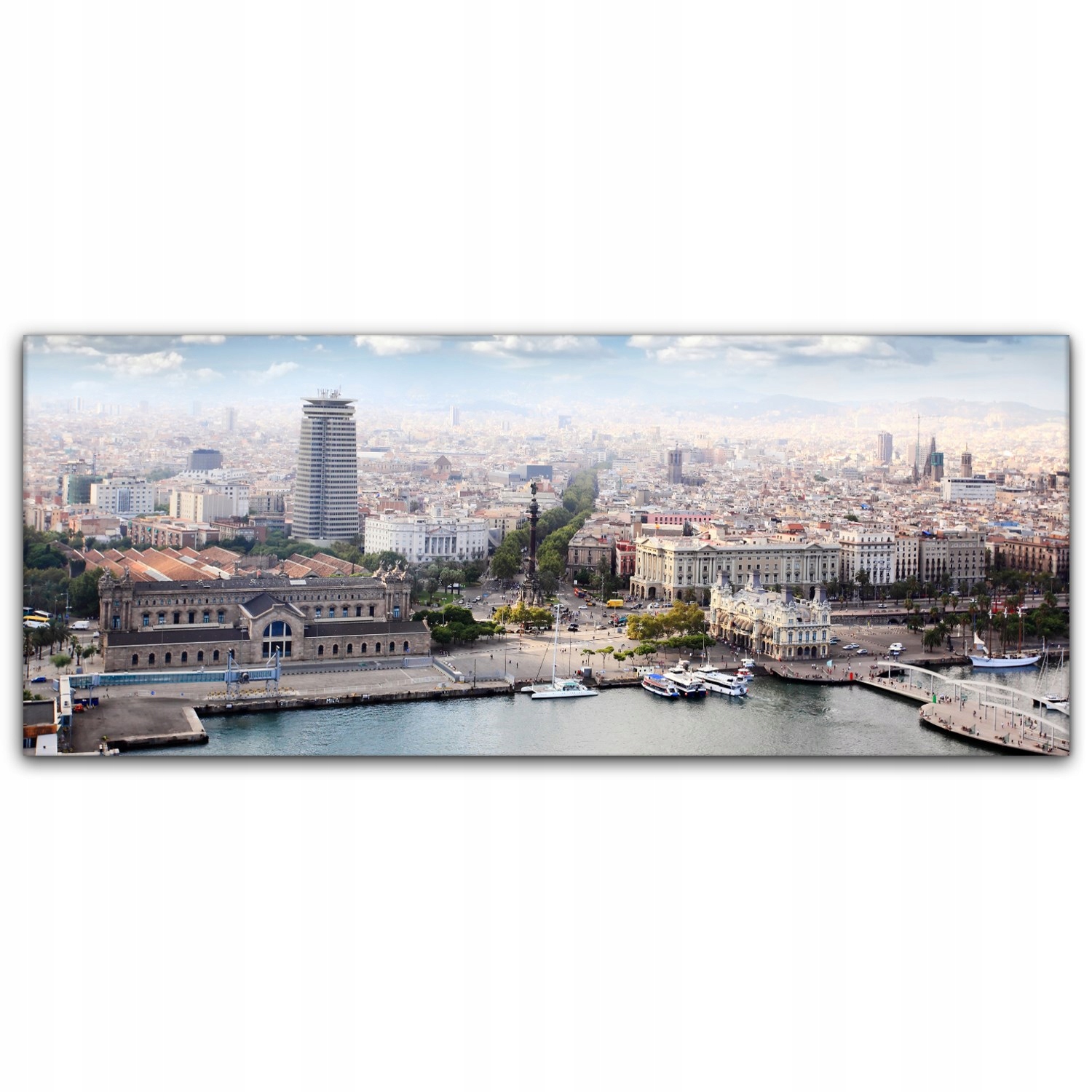 

Obraz na płótnie ścienny 125x50 Miasto Barcelona