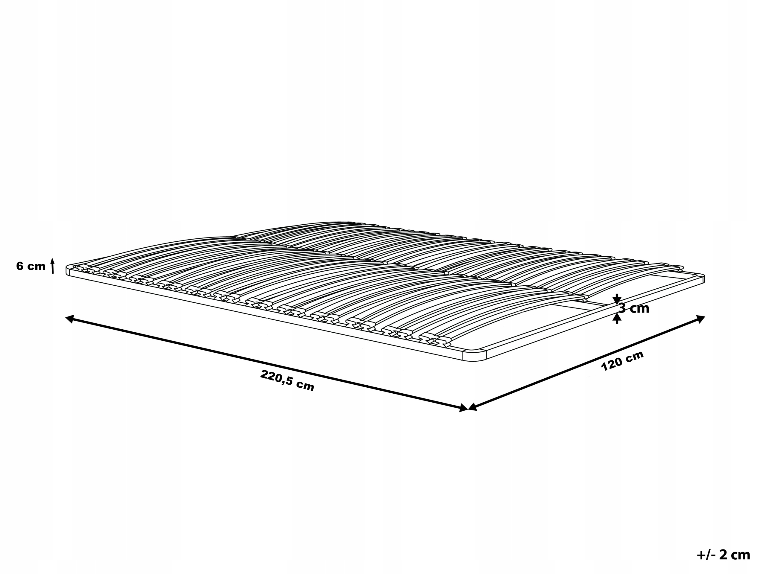 Stelaż do łóżka 120x220 metalowy wkład pod materac Stan opakowania oryginalne