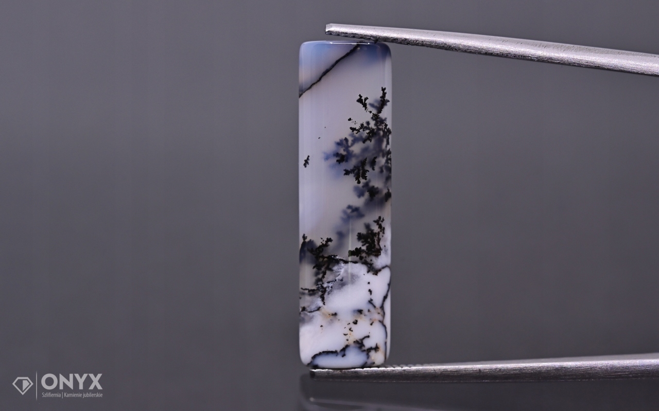 Dendritový achát z Turecka konvexní obdélníková deska