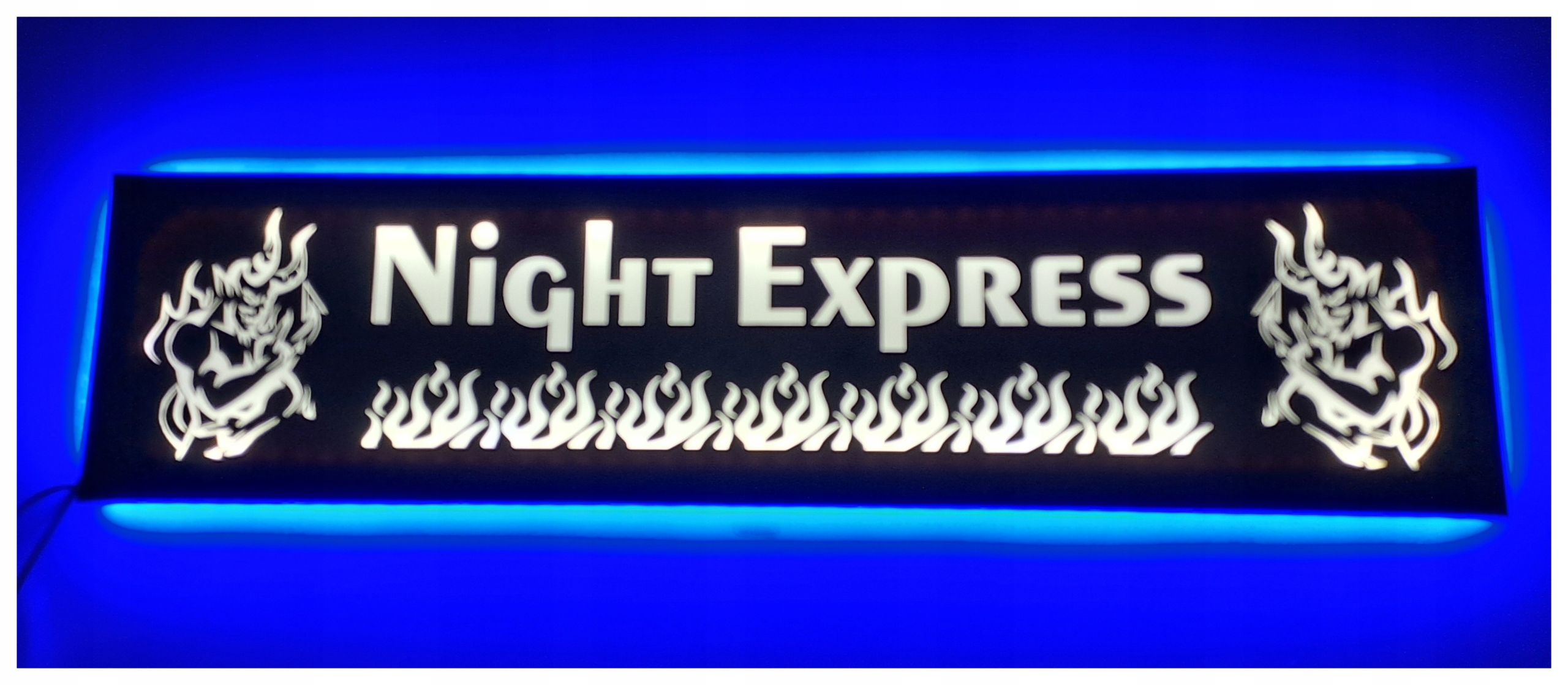 Led tabuľa Night expres nad posteľou man daf scania s podsvietením kabíny Tir