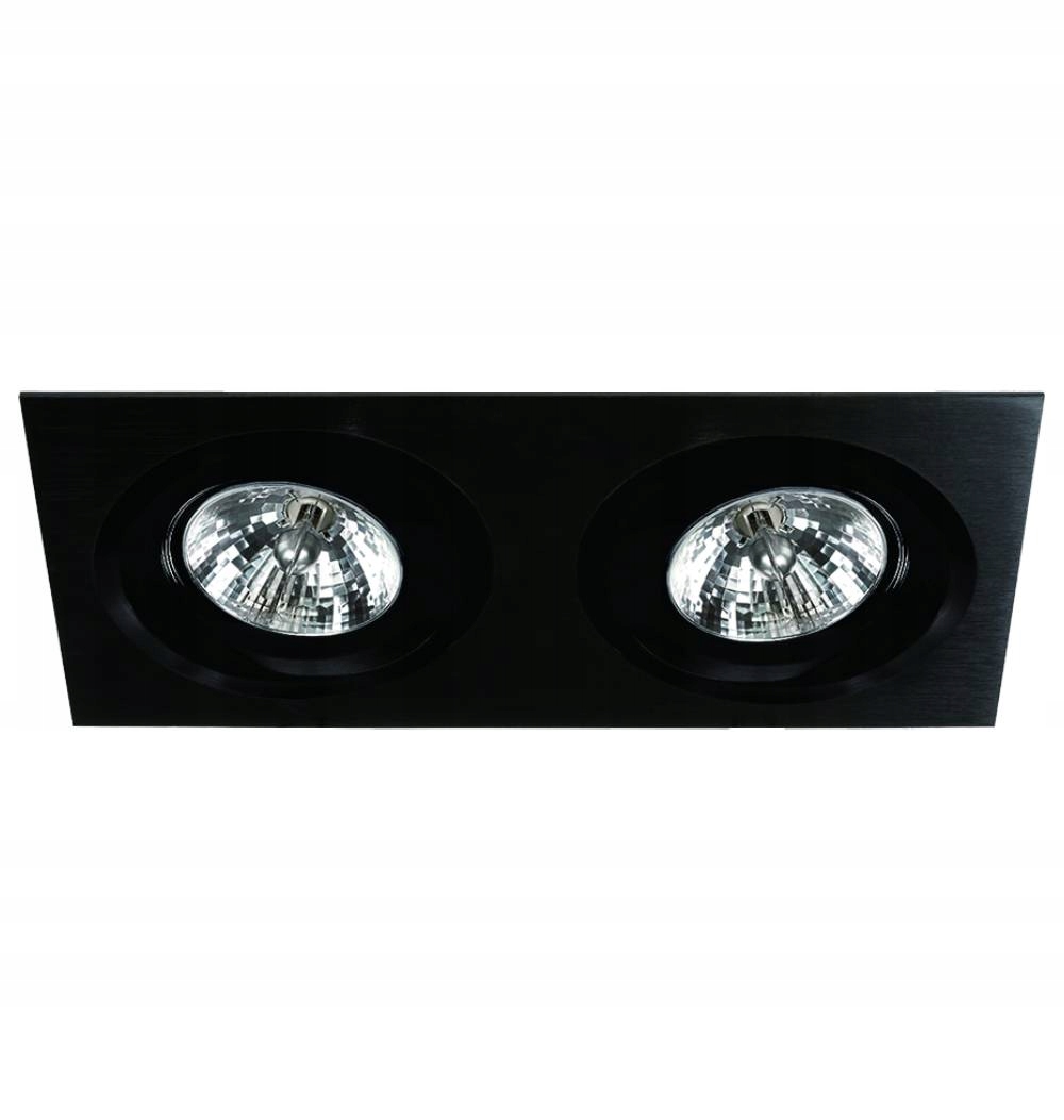 Dvě očka v jednom rámu Faro II Nero spot pro zabudování kuchyně a jídelny
