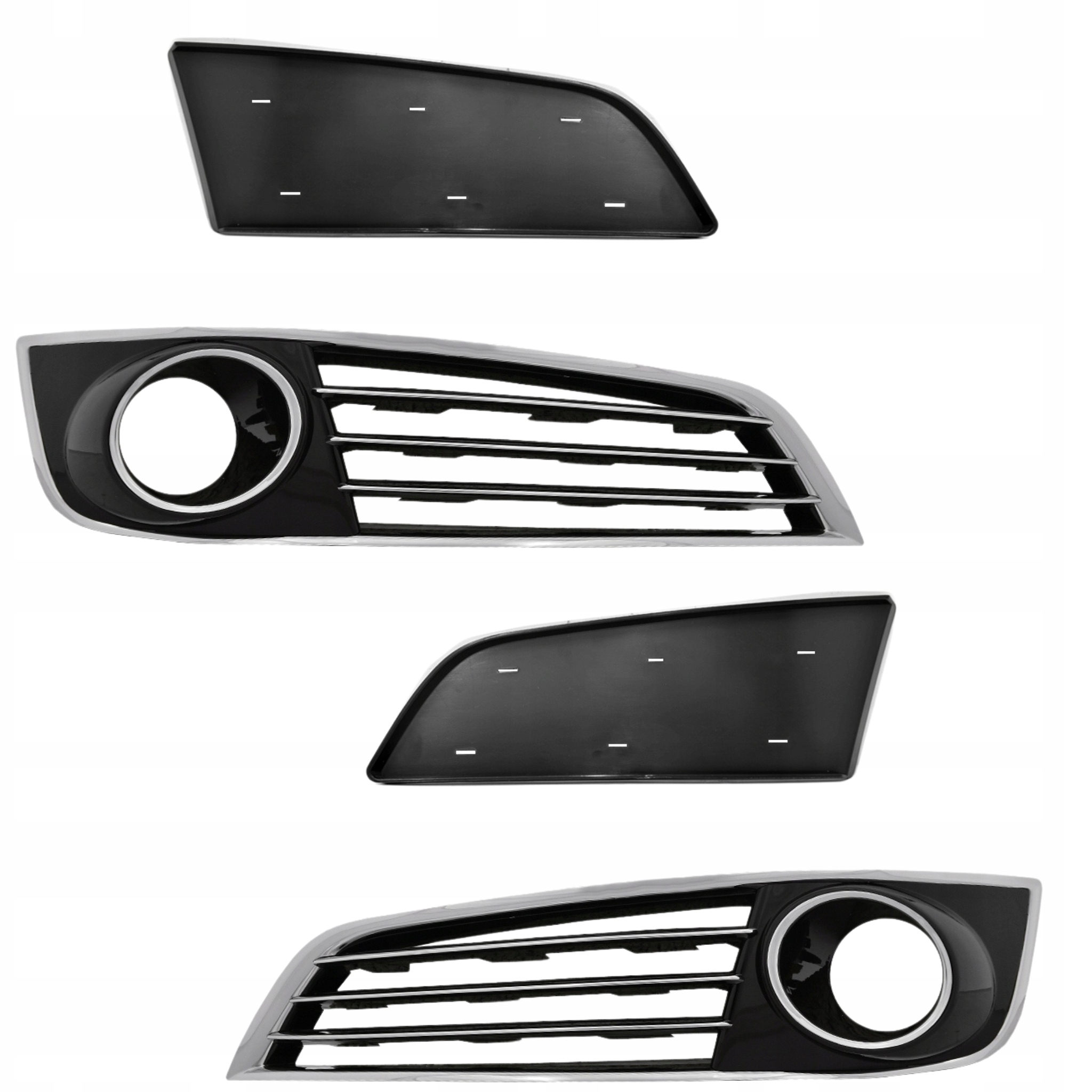 Audi A8 D4 2010-13 Atrapy Krytky Nárazníku Na Halogeny Pravá Levá Sada