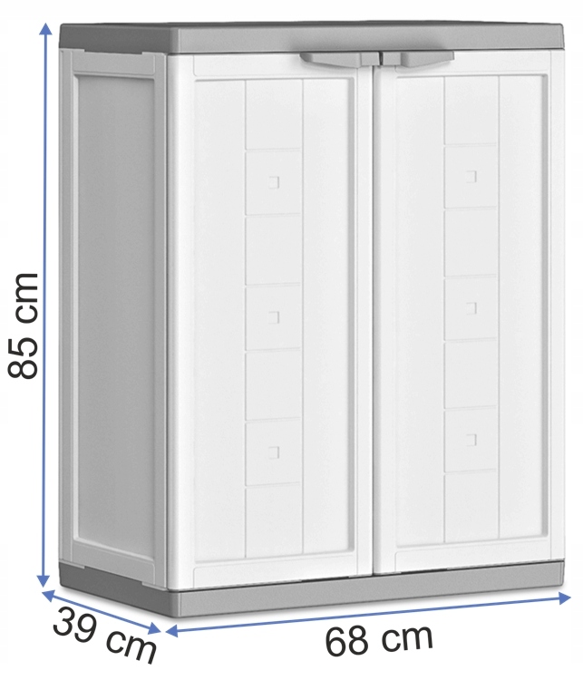 KETER SZAFKA OGRODOWA JOLLY Z PÓŁKAMI NISKA Wysokość 85 cm