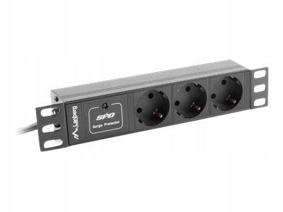 Lanberg PDU-03F-0200-IEC-BK Lanberg listwa zasilająca Rack Pdu 10 1U 10A