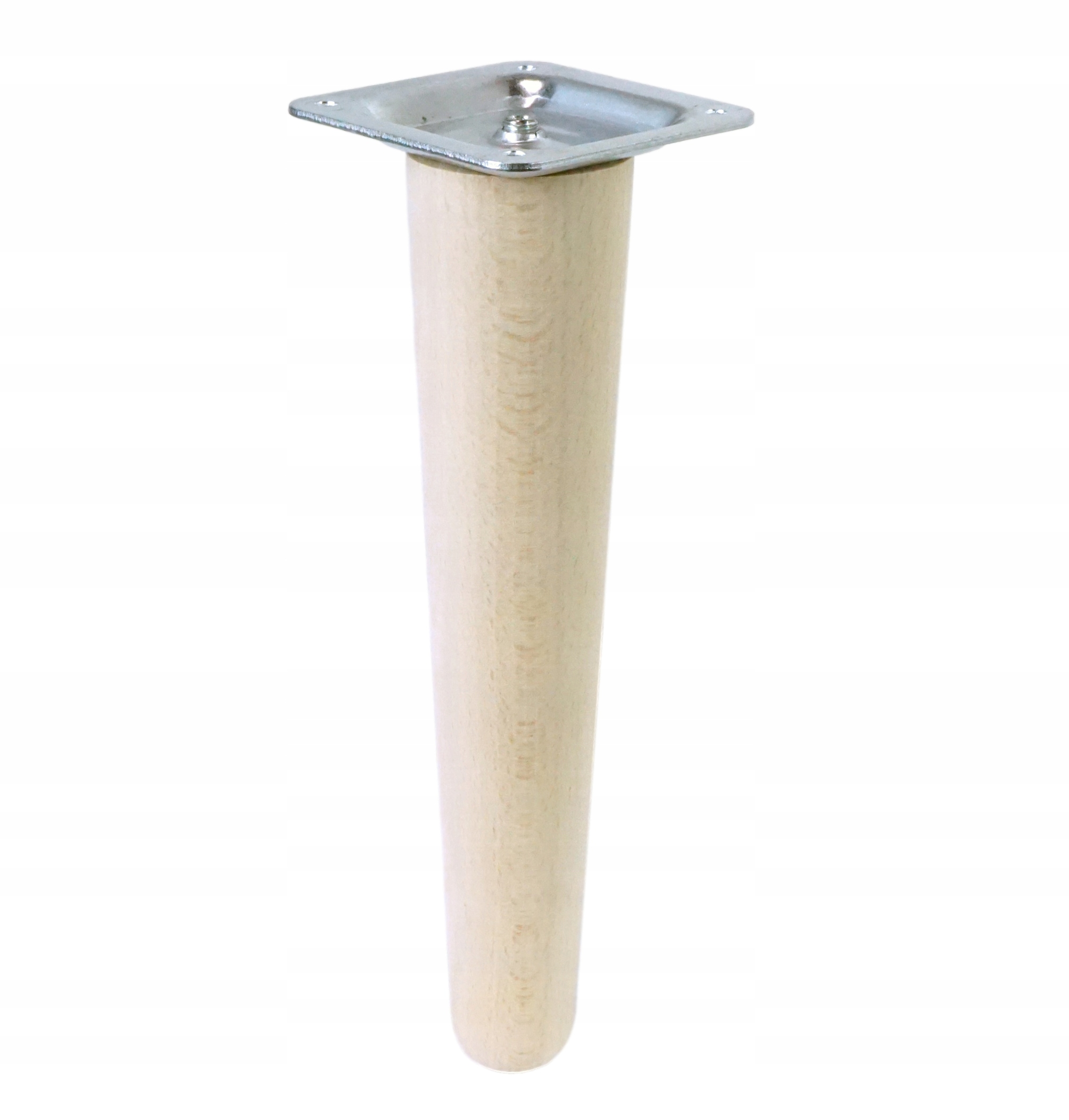 

Nowoczesna, uniwersalna, noga bukowa prosta 25 cm