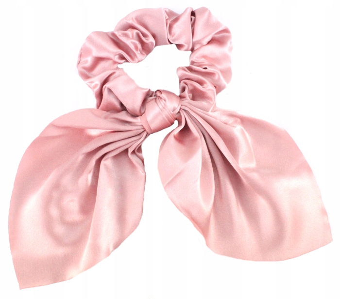 GUMKA DO WŁOSÓW APASZKA JEDWAB KOKARDKA PUDROWA