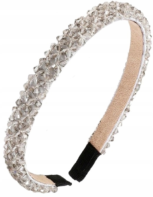 

diadem Opaska perełki cyrkonie do włosów kryształy