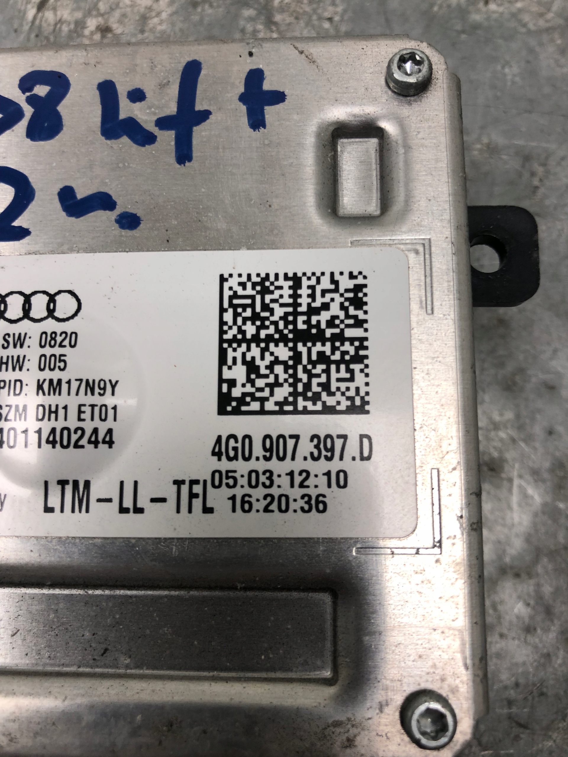 БЛОК УПРАВЛЕНИЯ, Освещение Audi OE 4G0907397D