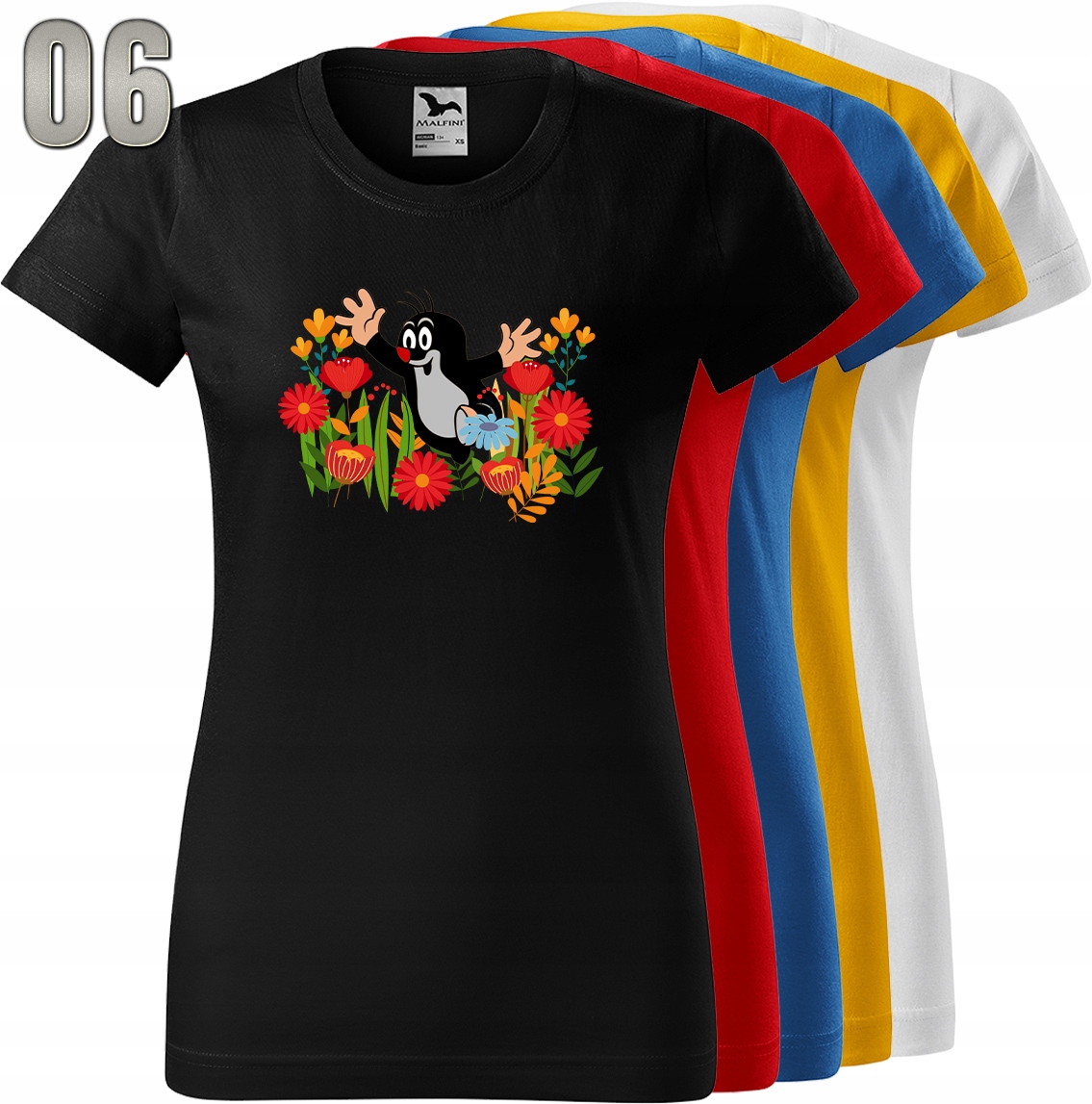 KOSZULKA DAMSKA KRECIK XXL Dekolt okrągły