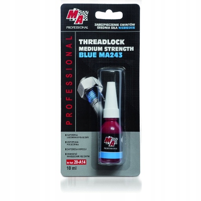 

Threadlock Medium Strength Blue Ma243