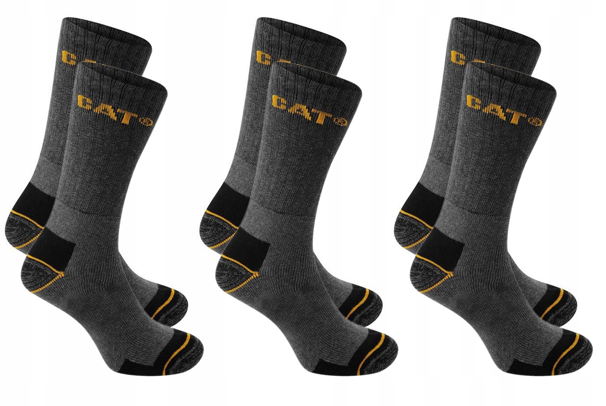 6szt Caterpillar CAT skarpety robocze 39-42 szare