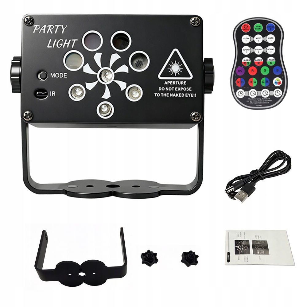 Led scénická světla Laserový projektor Rgb Disco