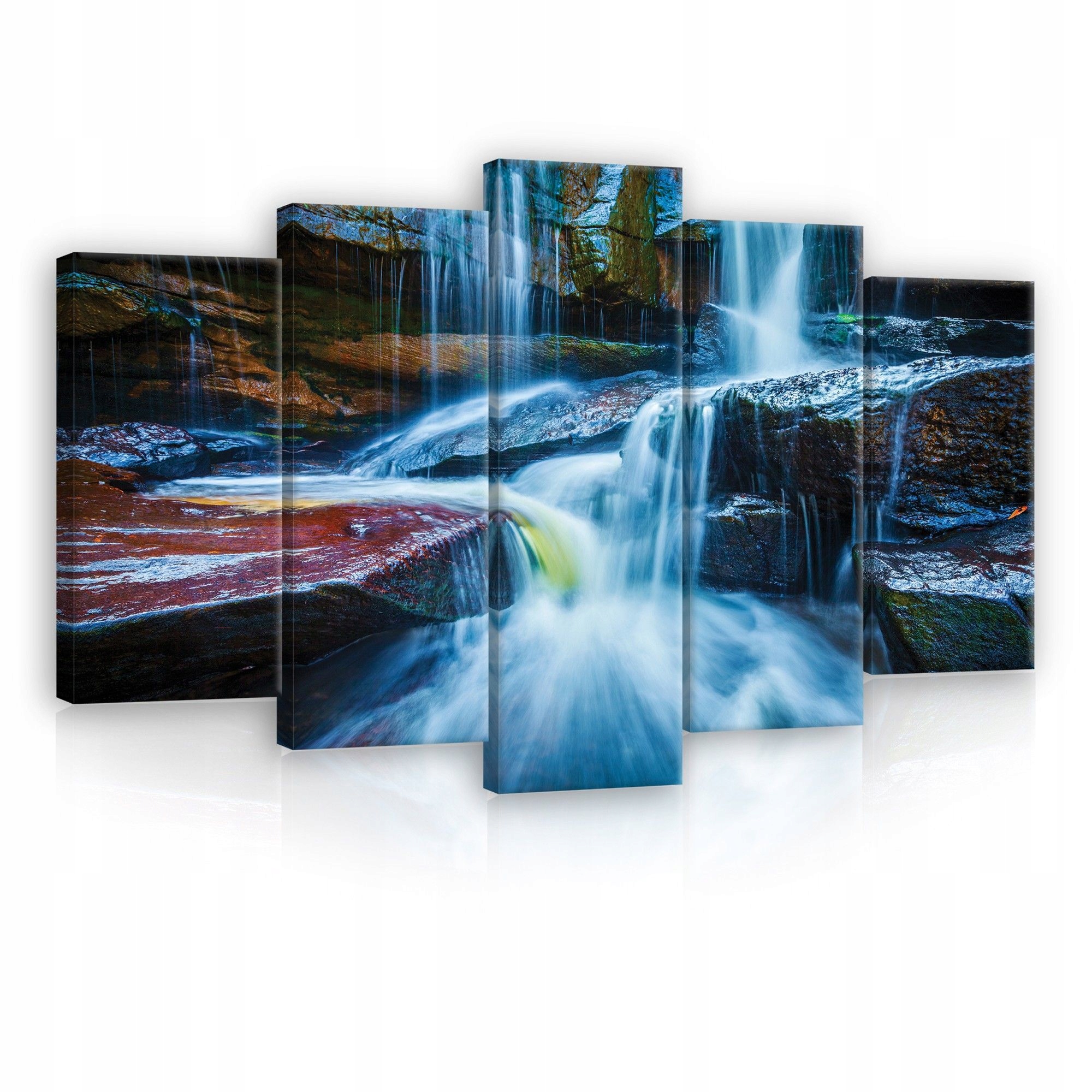 Obraz 100x60 Vodopád skály příroda krajina klid meditace umění