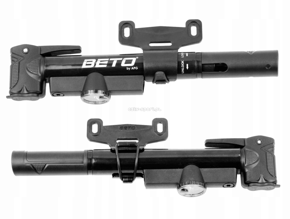 

Pompka Rowerowa Beto CLD-038 dwuzaworowa Manometr