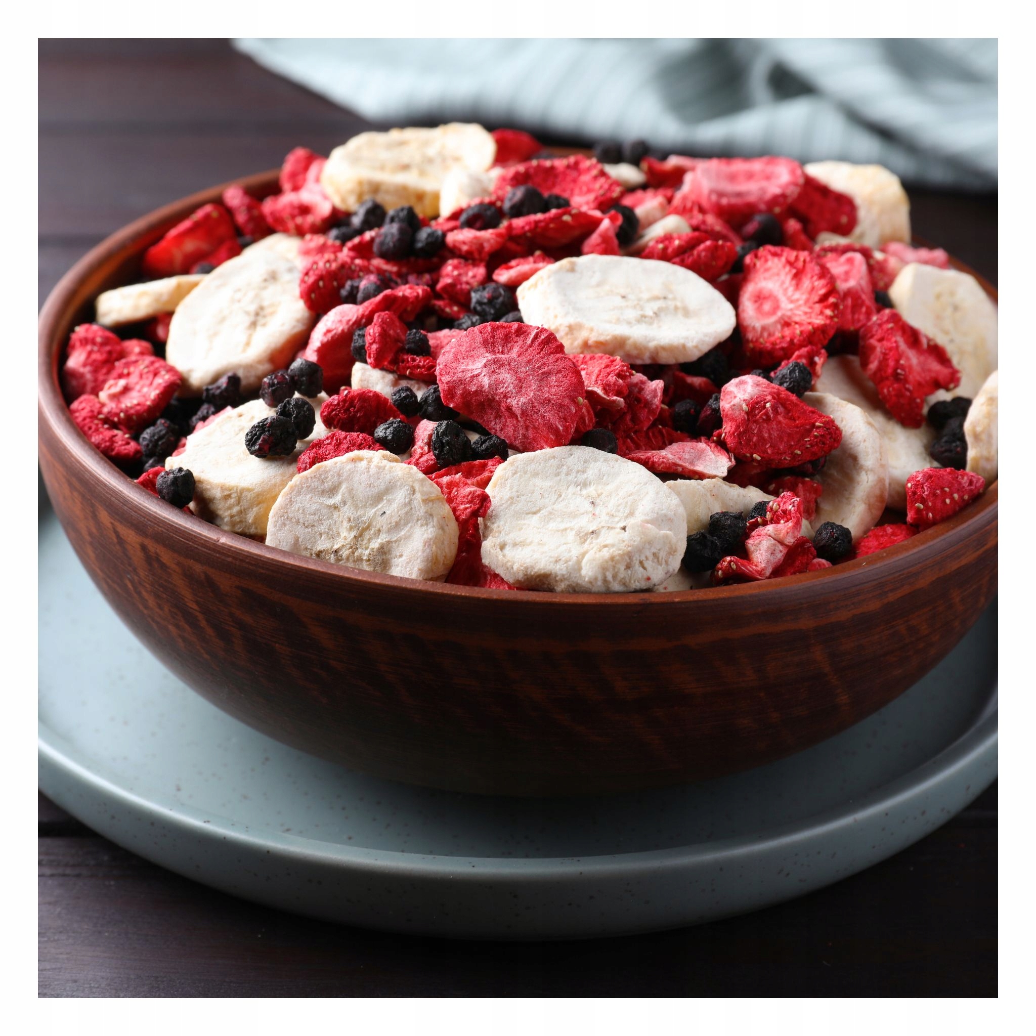 NAJLEPSZE TRUSKAWKI LIOFILIZOWANE 100 g PLASTRY TRUSKAWKI BEZ KONSERWANTÓW Marka U Babci Krysi