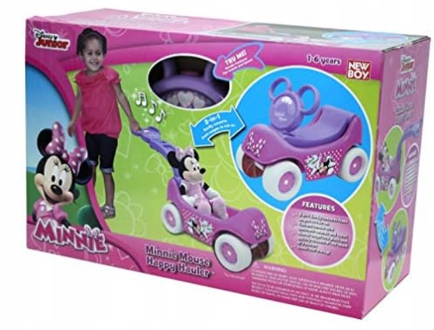 Disney Minnie Mouse Happy Hauler -Jeździk-wózek 2w1