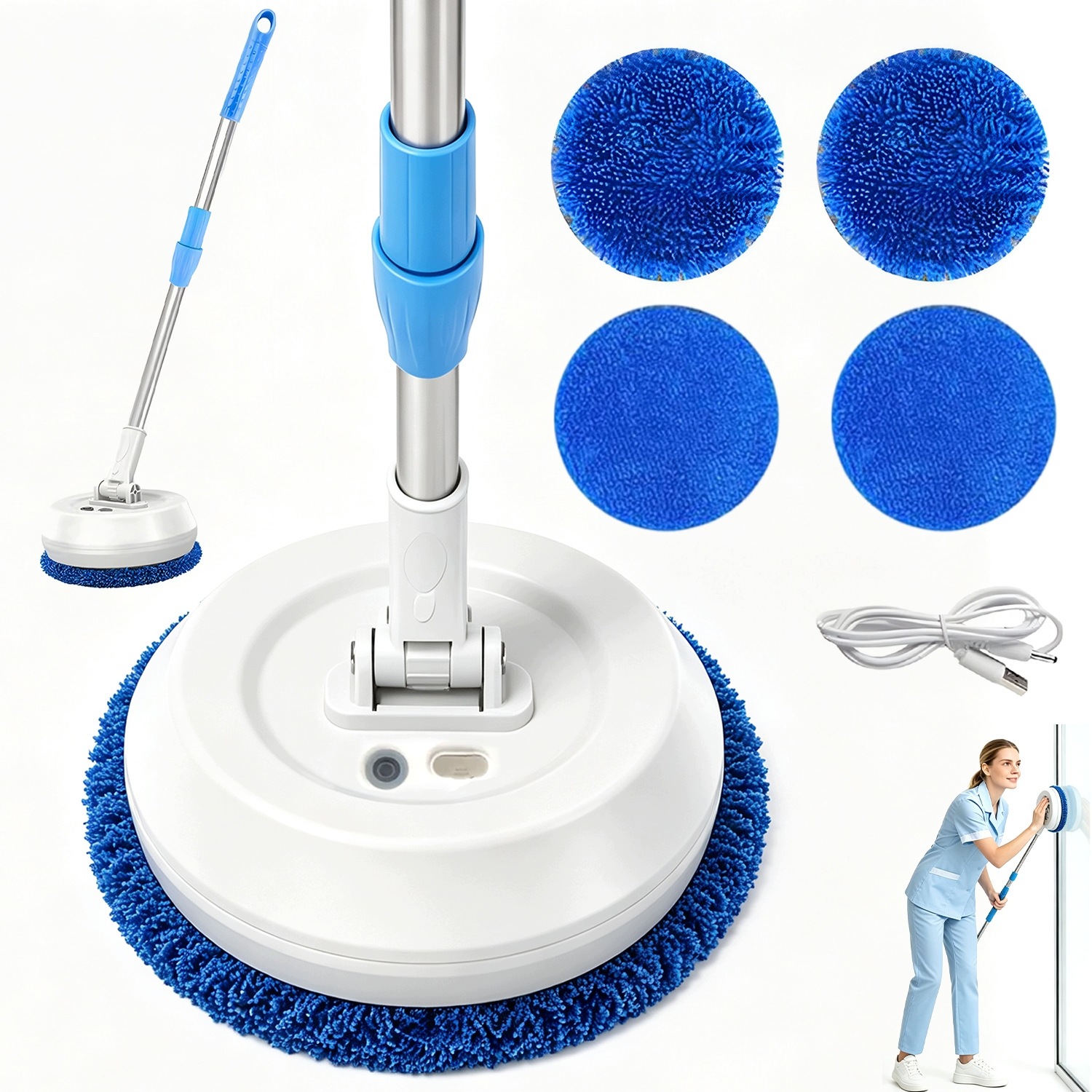Bezdrátový Elektrický Mop, Bezdrátový Elektrický Mop, Mokré A Suché Vysávání
