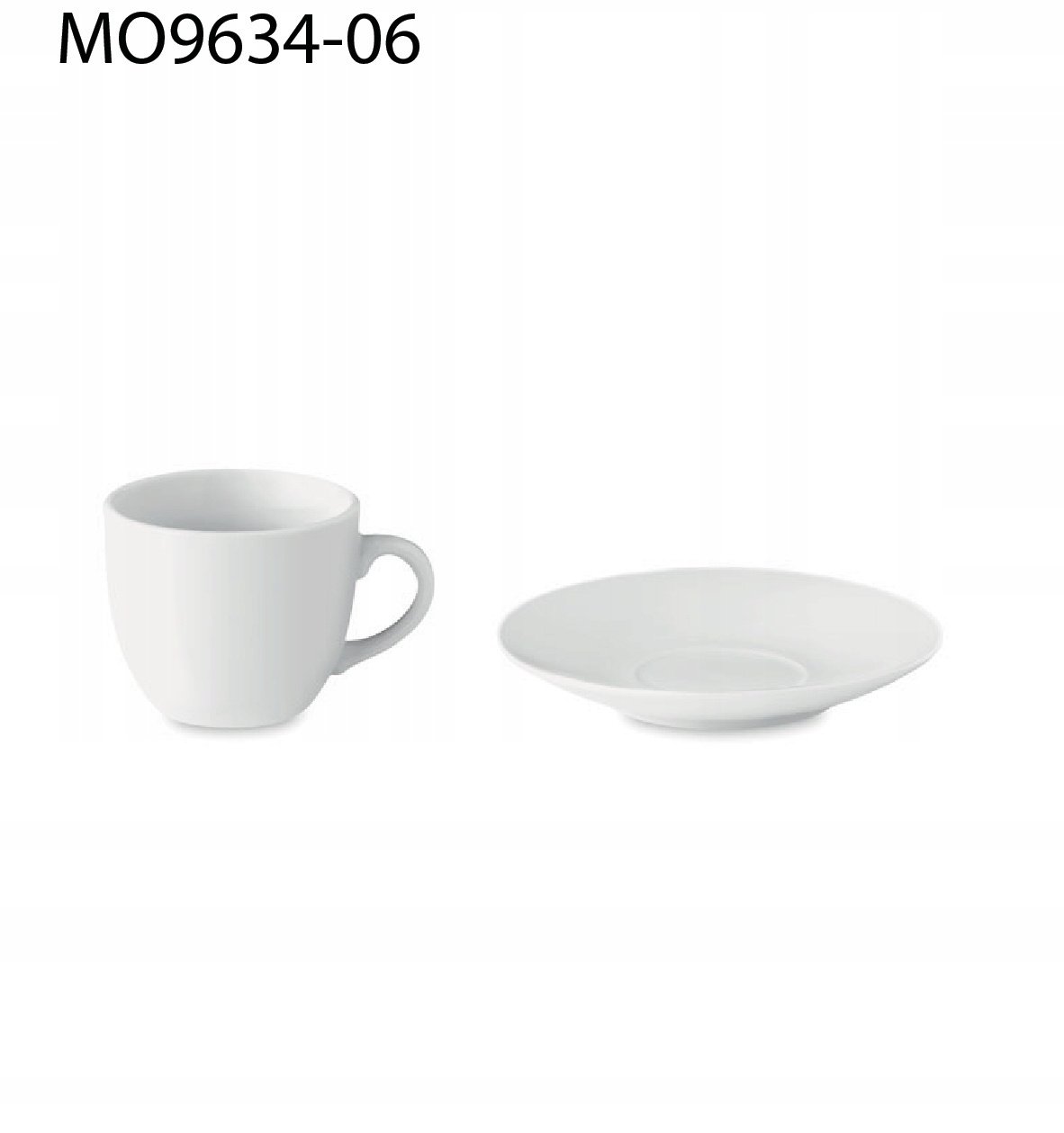 100 x Filiżanka do espresso + spodek TWÓJ NADRUK Marka Creoline