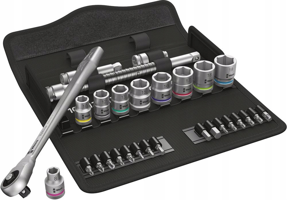 Ráčna Zyklop Metal Push 3/8 v sadě Wera