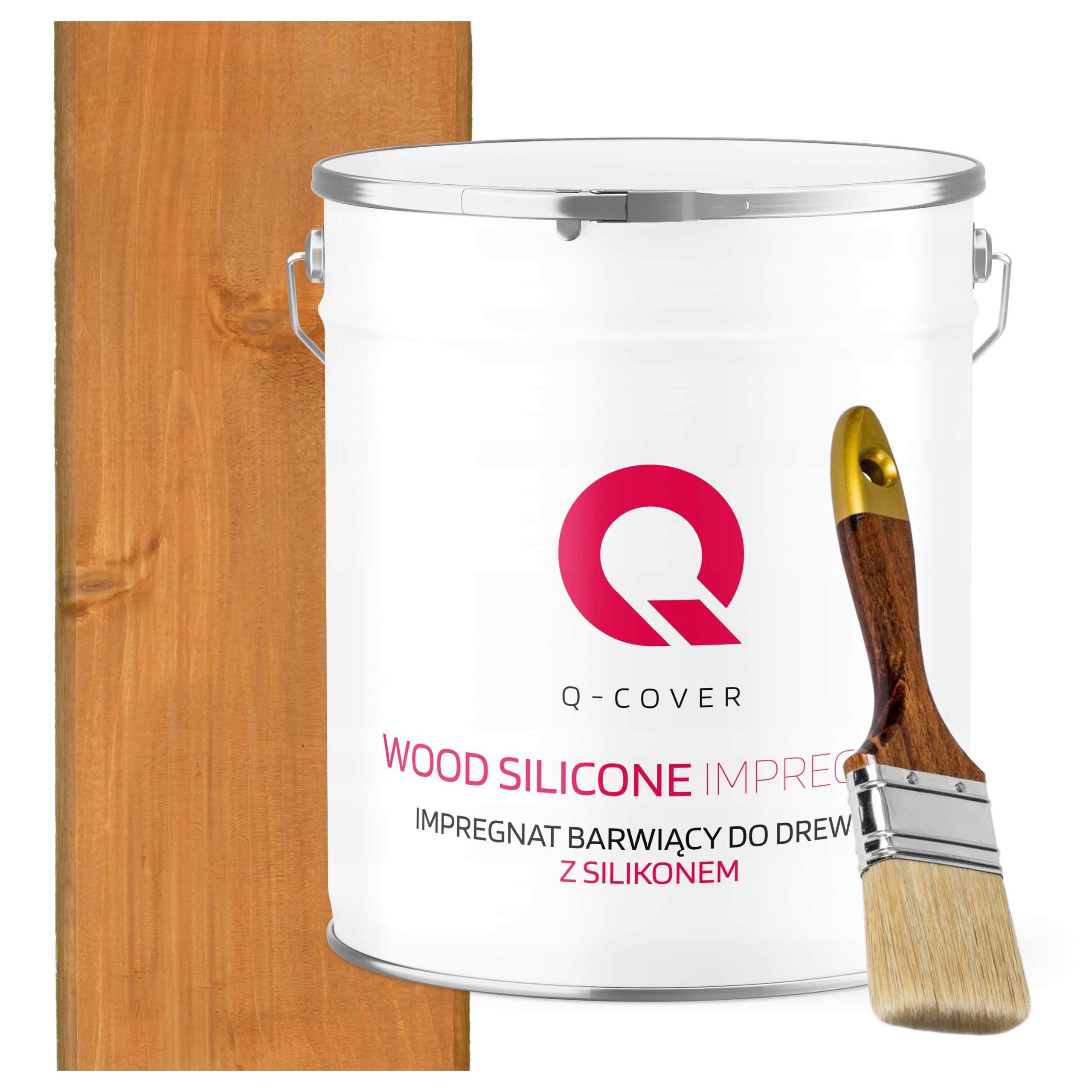 Impregnace Na Dřevo Extra Barva Se Silikonem Chron Trvanlivá Uv Dub 5 L Štětec