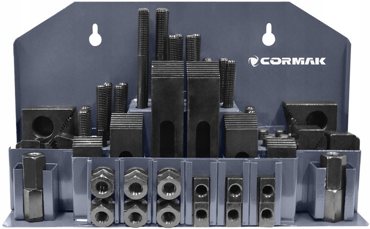 PŁYTKI DOCISKOWE ŁAPY MOCUJĄCE M12/14mm ZESTAW 58 SZT. WIERTARKA FREZARKA