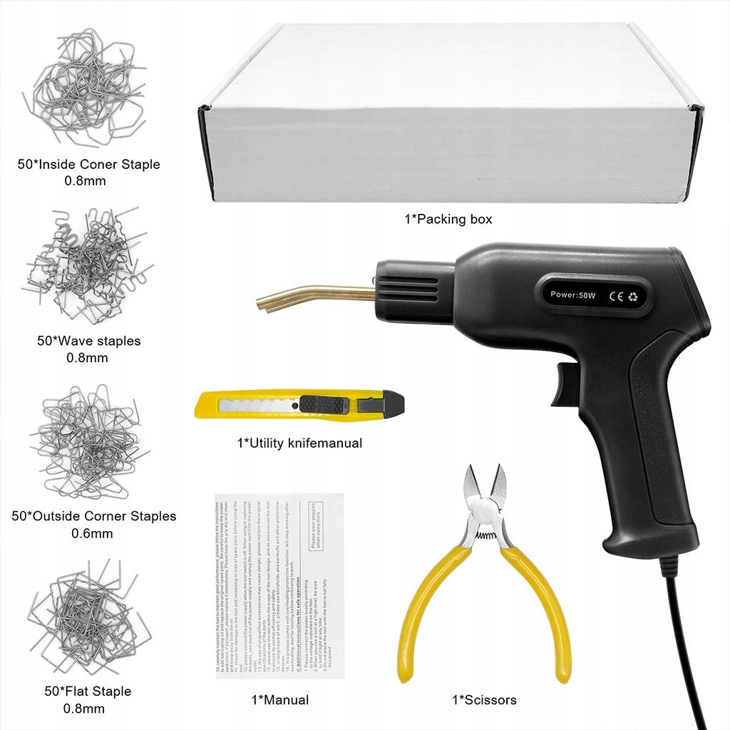 Zestaw do zgrzewania tworzyw sztucznych 220V PVC R EAN (GTIN) 0743519583823