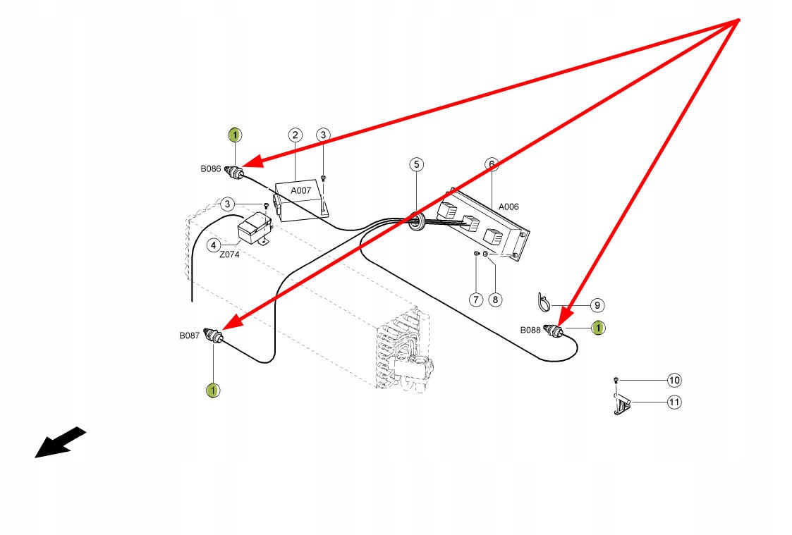 565449.2 датчик температуры в салоне