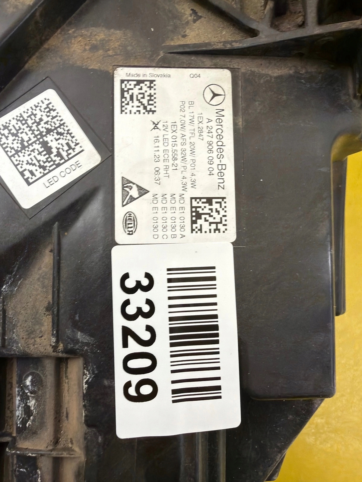 light left Mercedes B-Klasa W247 Lift Full Led A2479060904