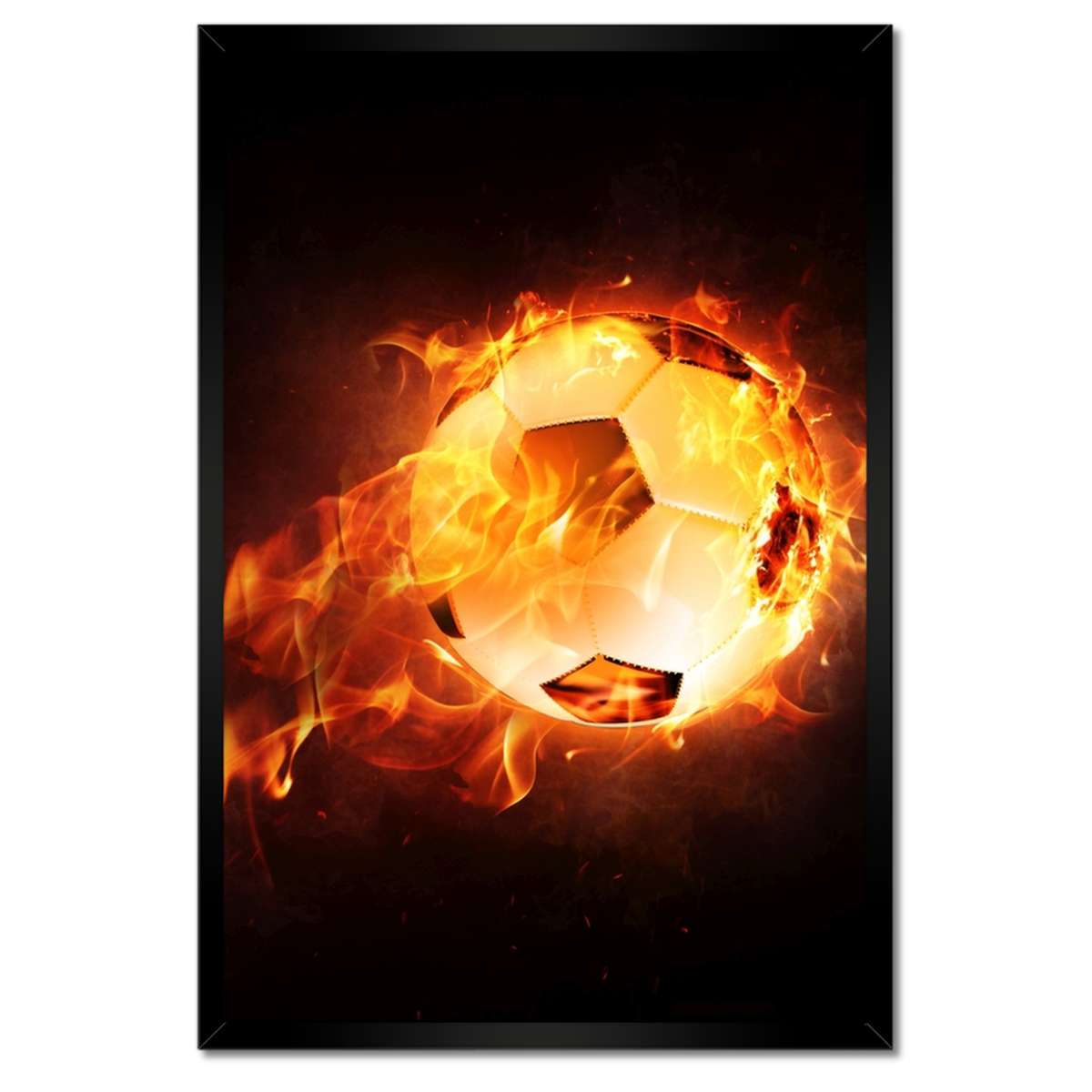 Plakáty v rámu 40x60 Fotbal v ohni