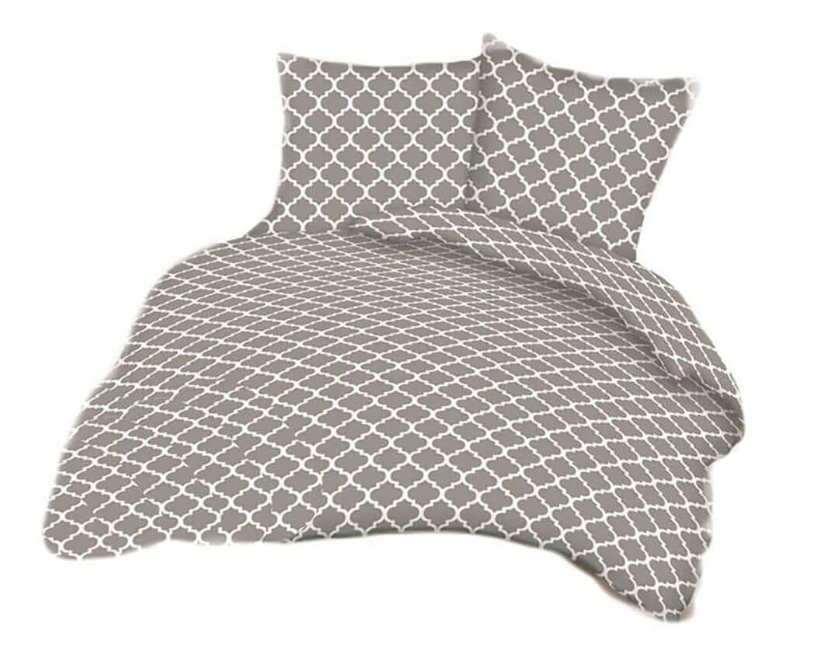 Sada Povlečení Maroko Šedá 160 X 200 CM