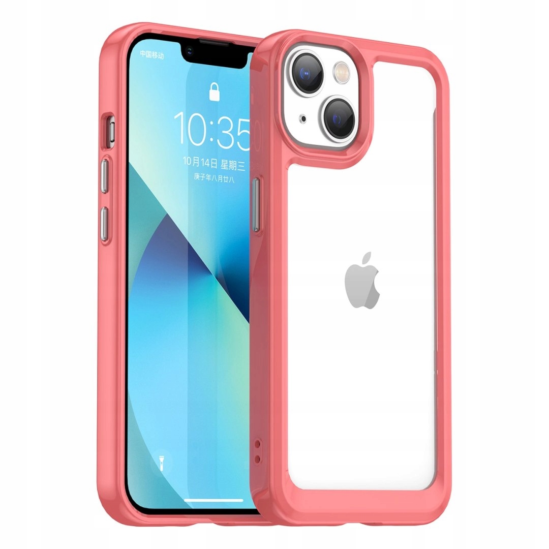 Outer Space Case etui do iPhone 14 Plus sztywny pokrowiec z żelową ramką cz