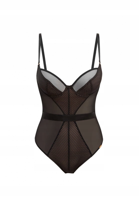 Body Gossard Sheer Stripe Czarne 80D