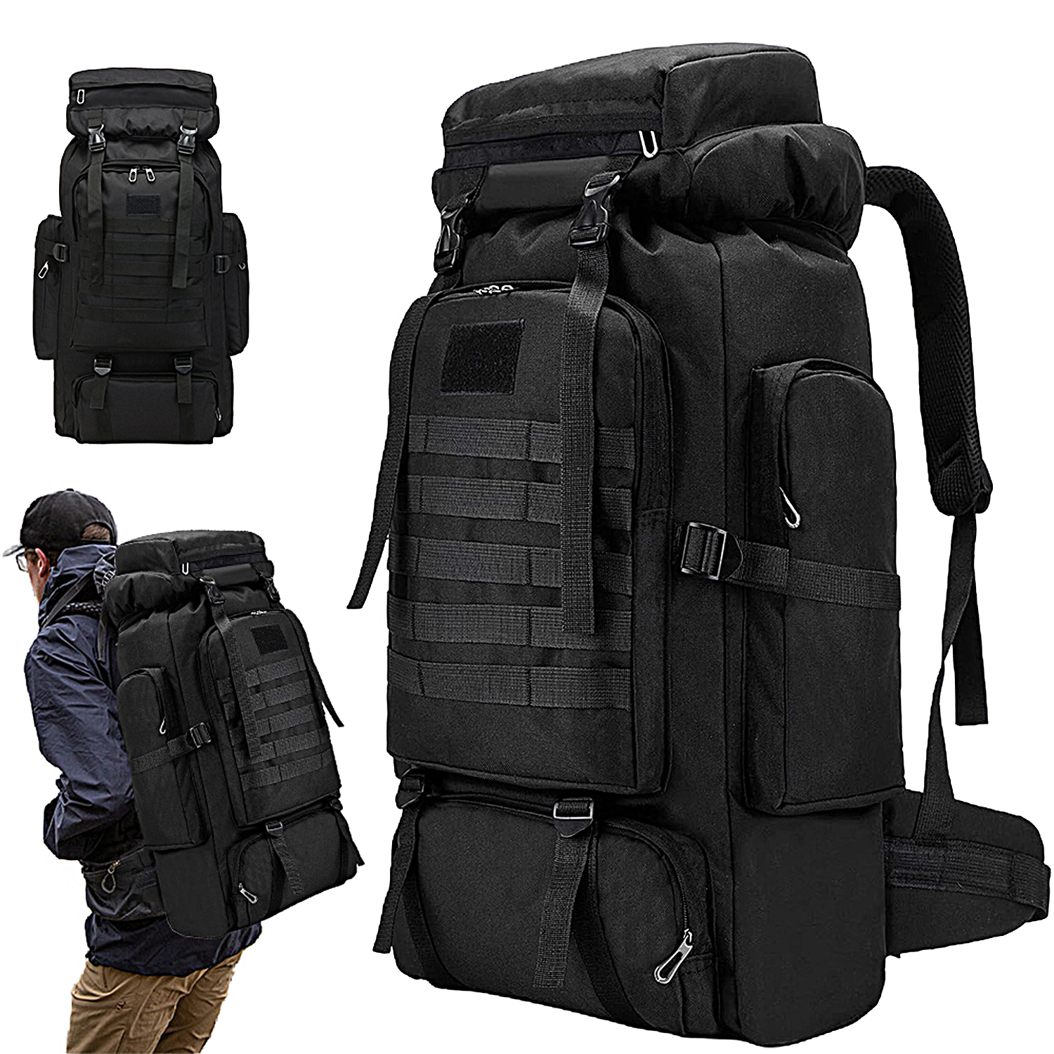 Velký Batoh 75L Voděodolná Kamufláž