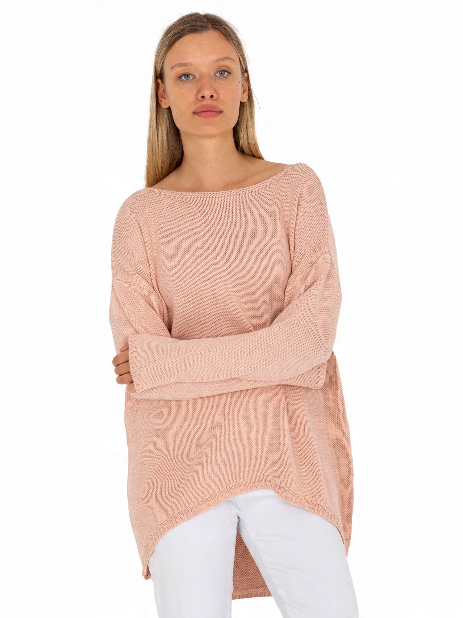 

modny Sweter oversize asymetryczny