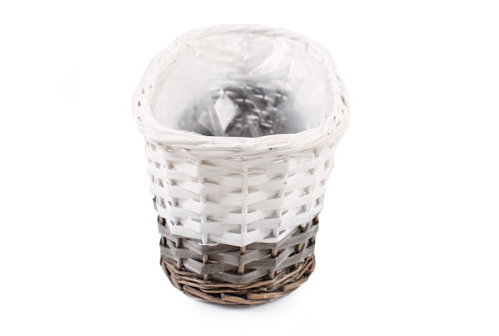 OWALNY KOSZYK WIKLINOWY NA BALKON 42x17x14 cm Marka Tin Tours