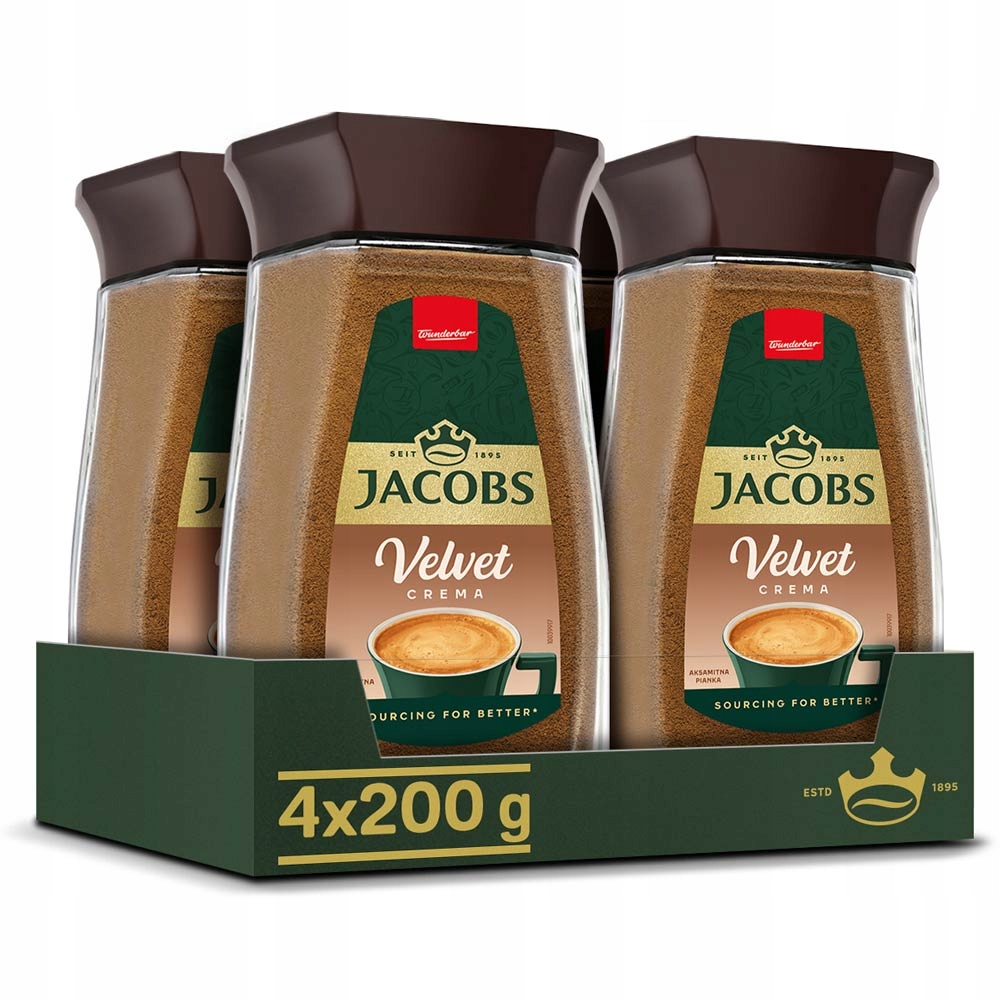 Kawa Jacobs rozpuszczalna Velvet zestaw 4x 200g