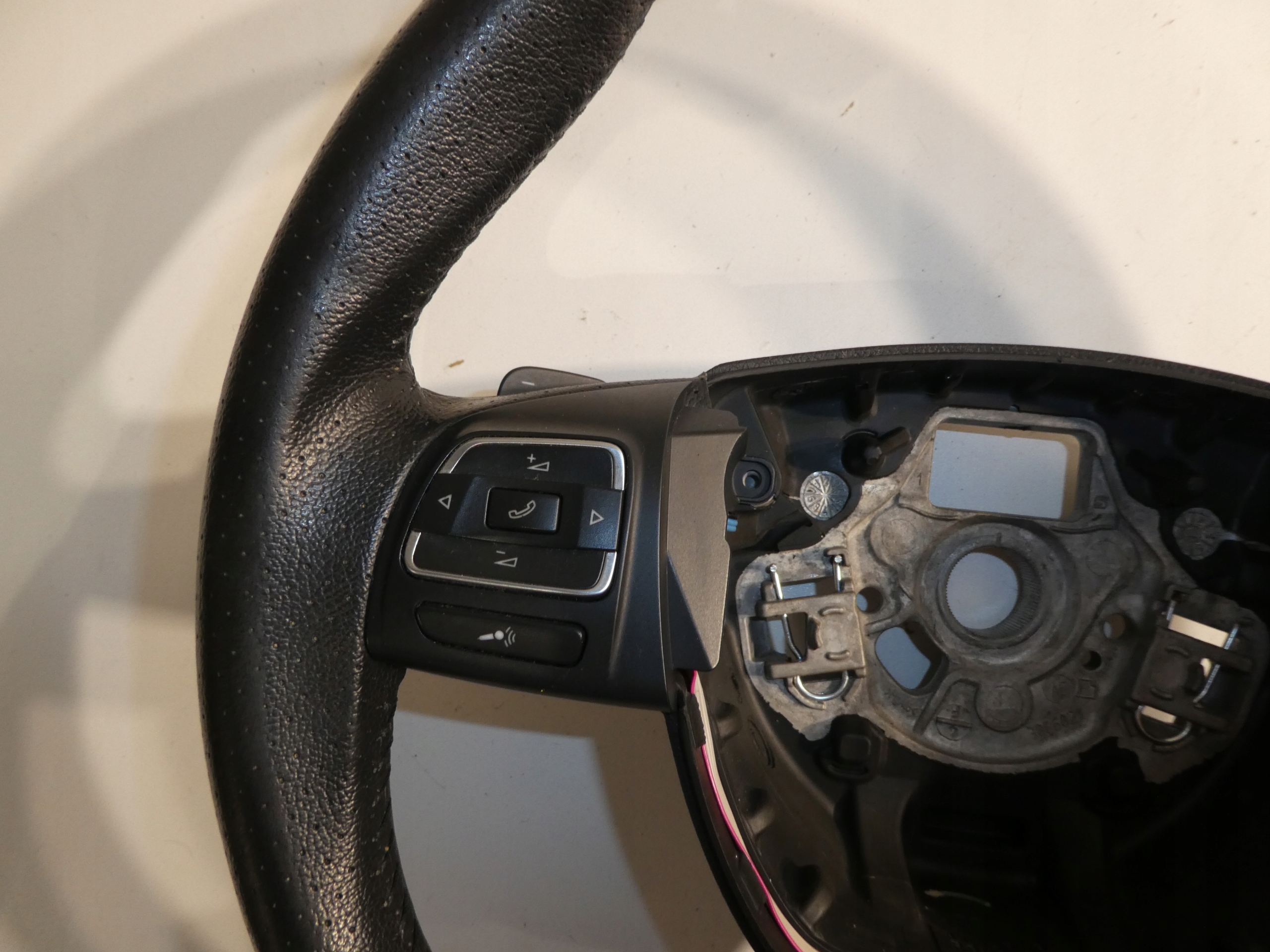 steering wheel, leather VW SEAT ALHAMBRA with shifting