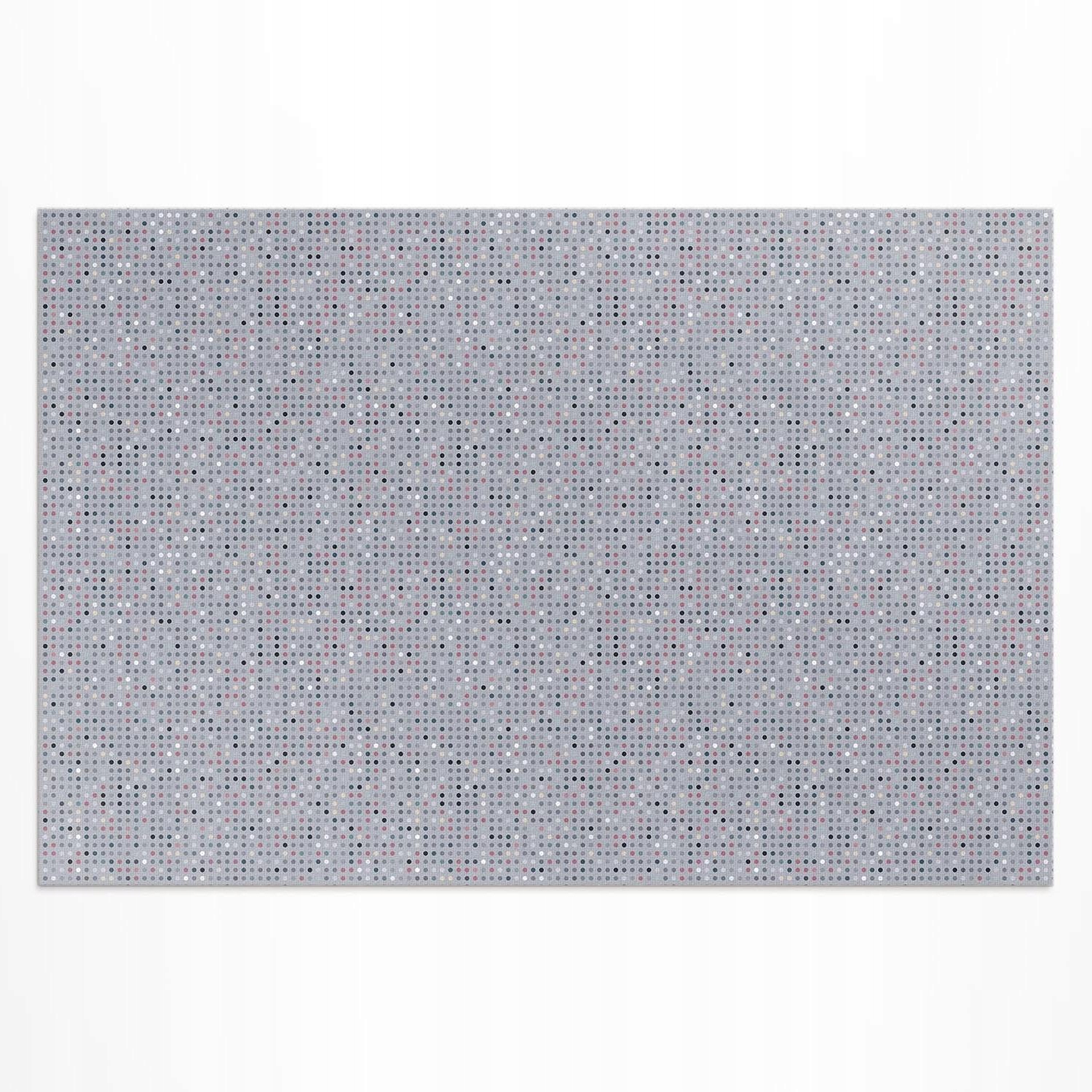 Dekoratívny balkónový vinylový koberec Farebné bodky retro detaily 120 x 80 cm
