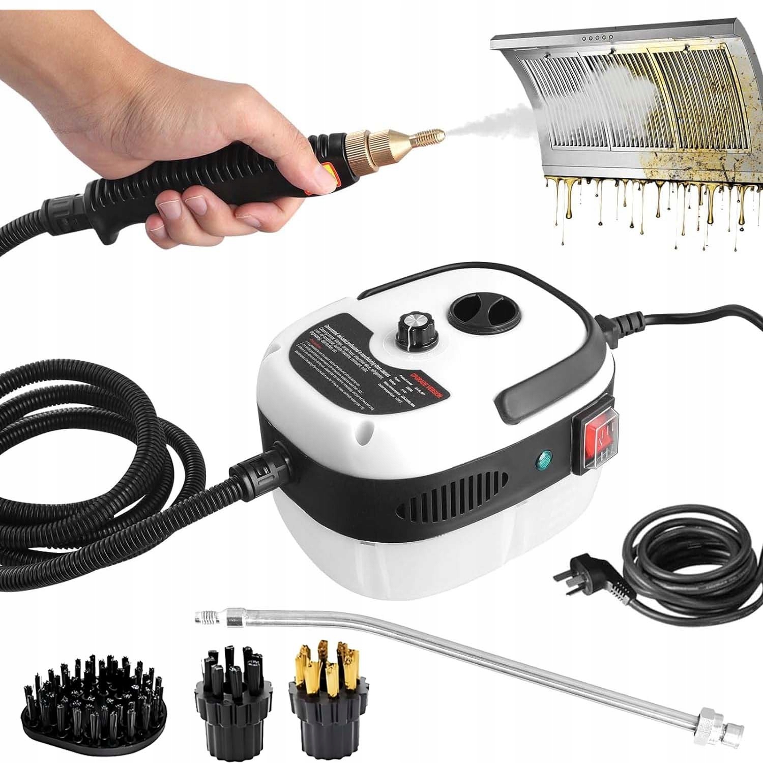 2500W Přenosný Parní Čistič, Domácí Parní Čistič, Čisticí Stroj, Sada