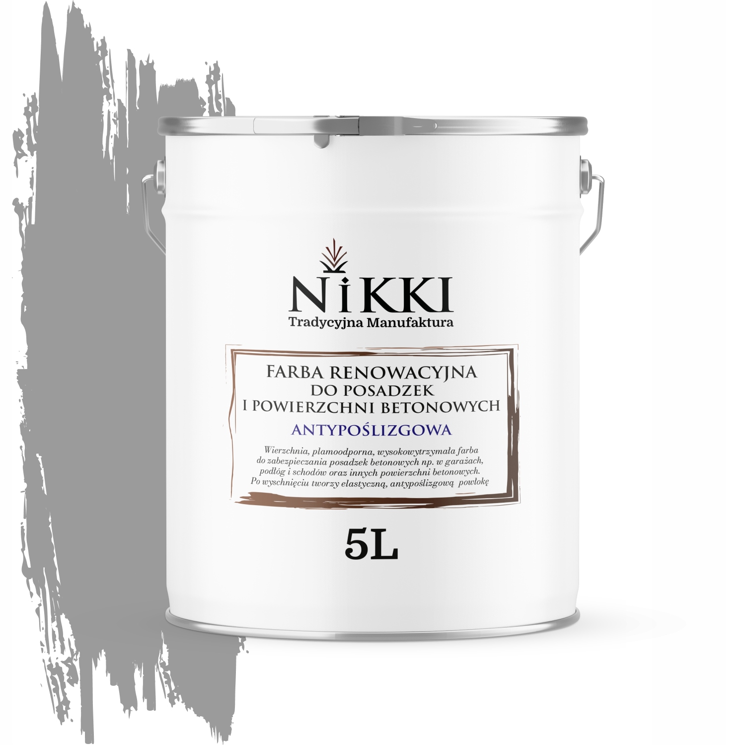 Renovačná Farba Na Podlahy Protišmyková Uv Šedá Signálna RAL7004 5 L