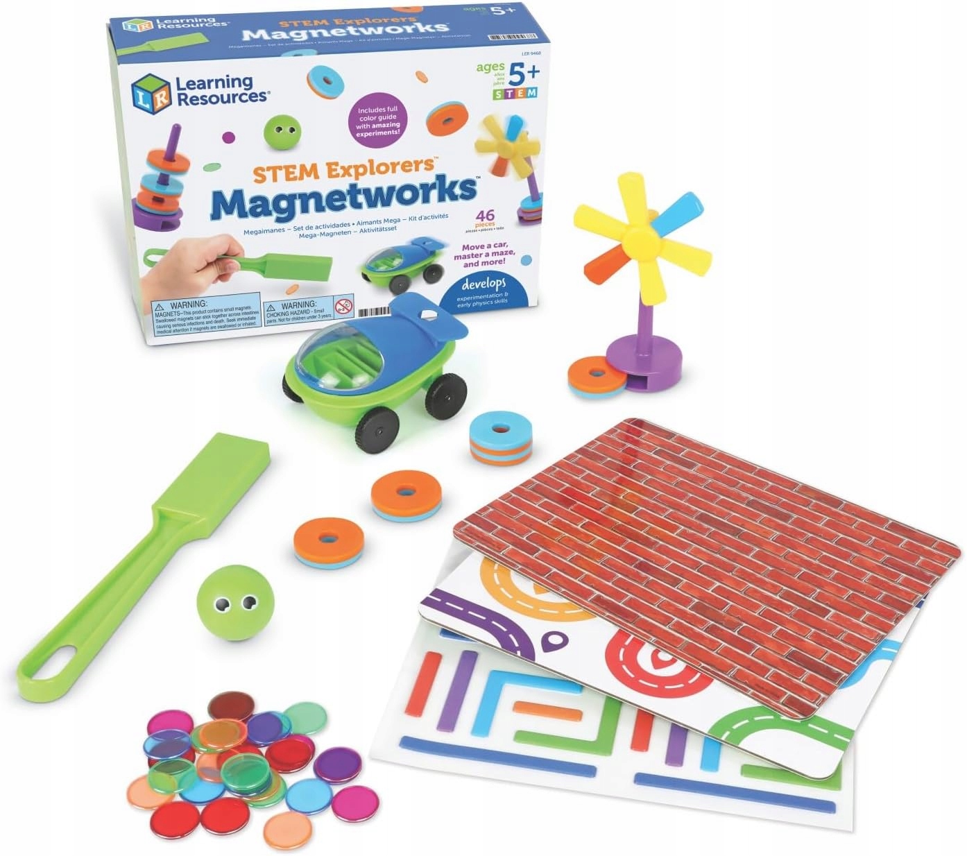 Learning Resources Zestaw edukacyjny z magnesami Magnetworks LER9468