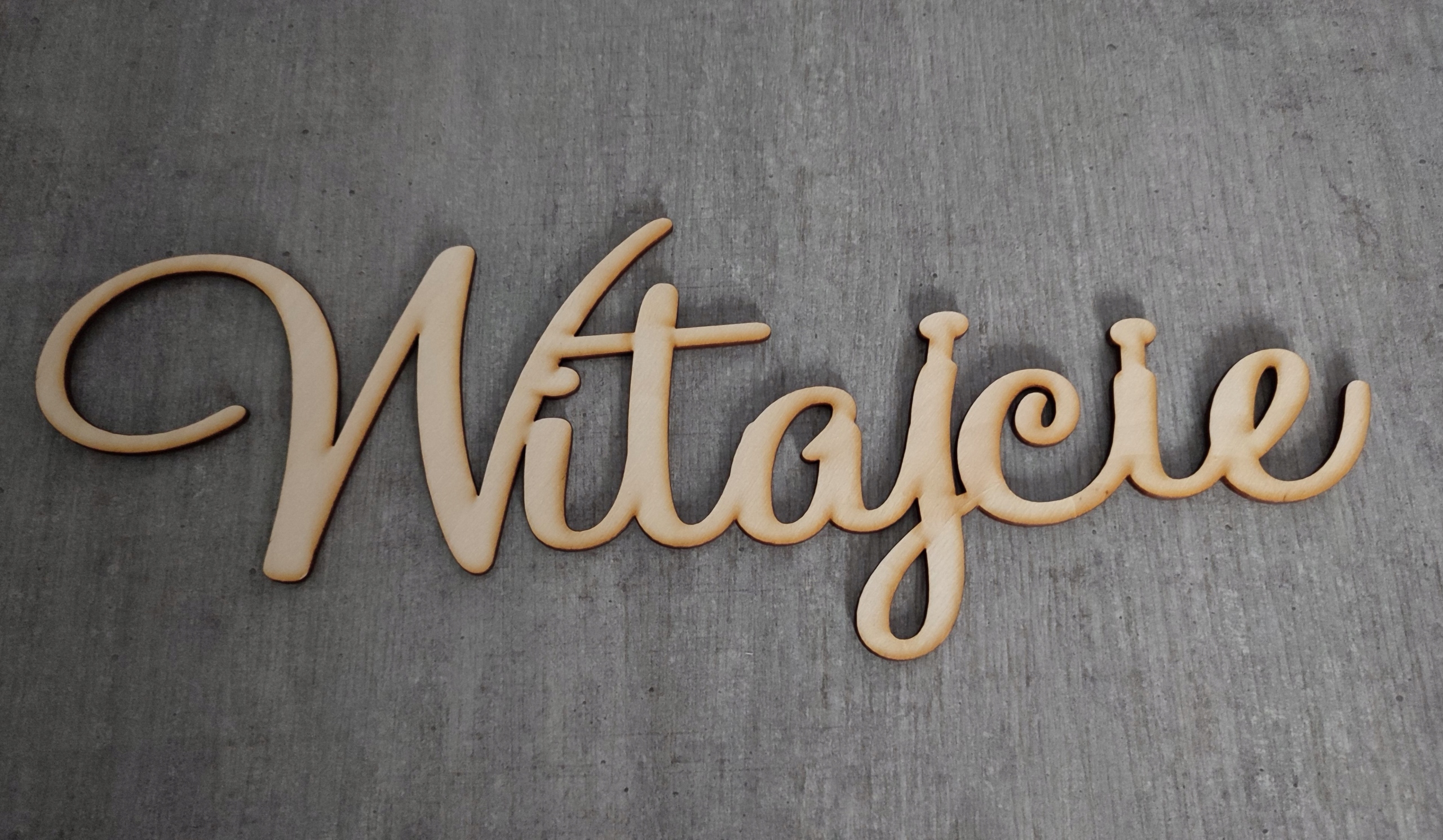 

Napis Witajcie dekoracja Ślub Wesele