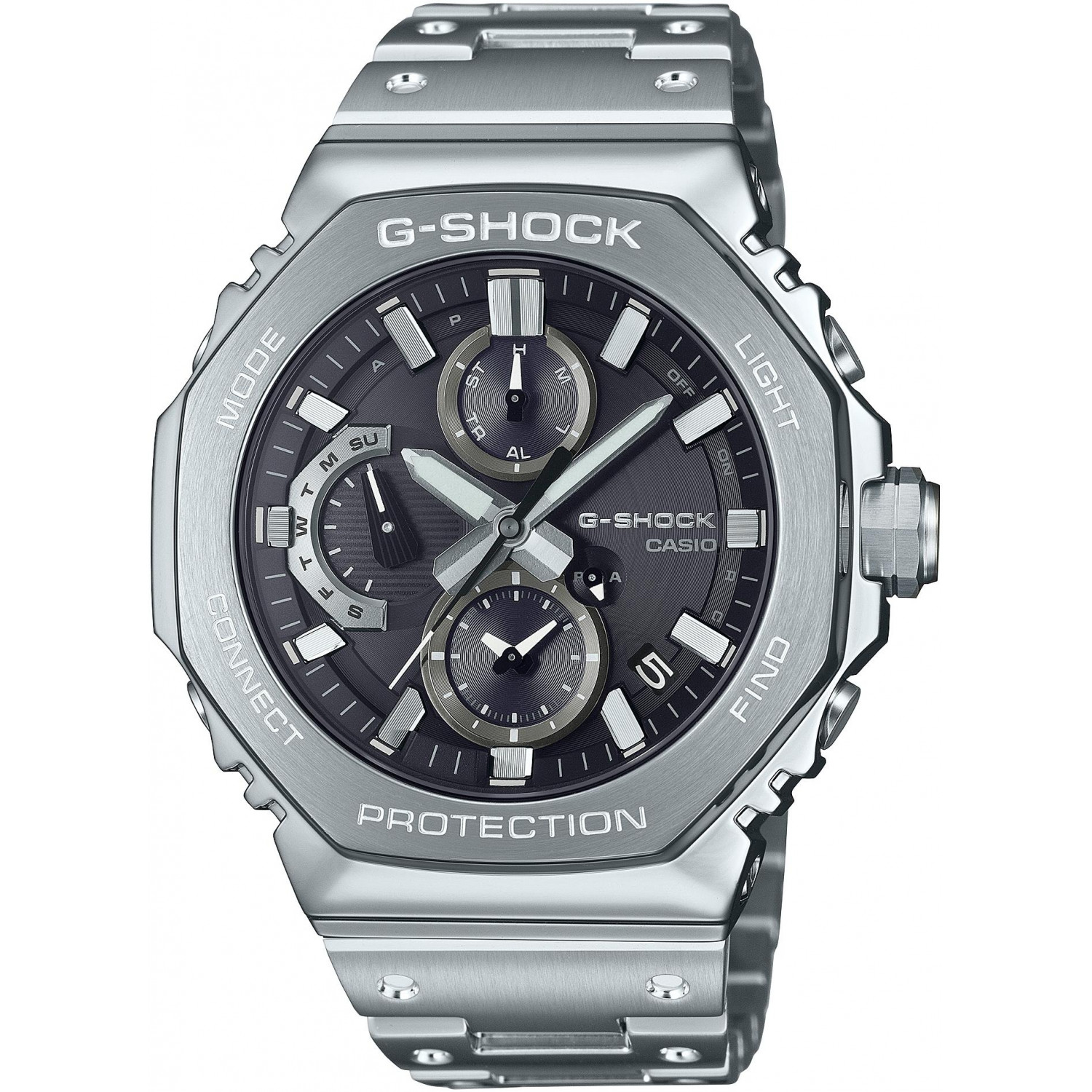 Casio G-Shock GMC-B2100D-1AER Bluetooth 200 m Stříbrný