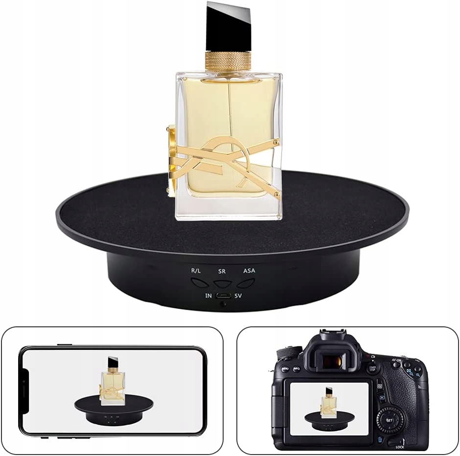 STÓŁ PODSTAWKA FOTOGRAFICZNY DO ZDJĘĆ 360° OBROTOW WYSTAWOWY STOJAK Producent Inna